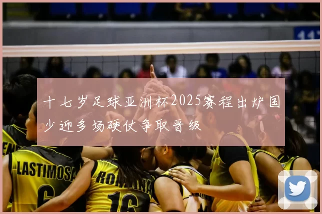 十七岁足球亚洲杯2025赛程出炉国少迎多场硬仗争取晋级